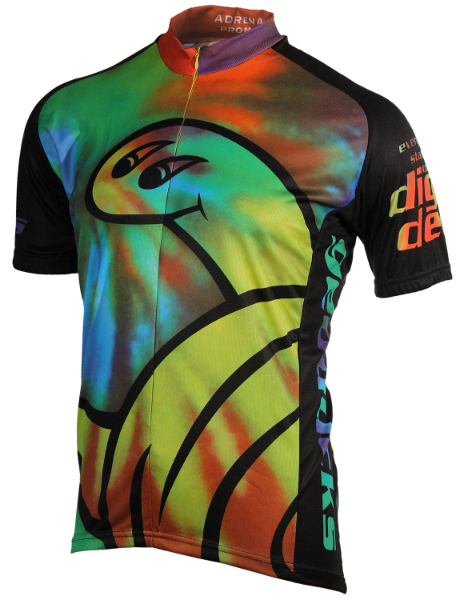 tie dye bike shirt