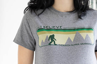 T-shirt Sasquatch I Believe Evergreen