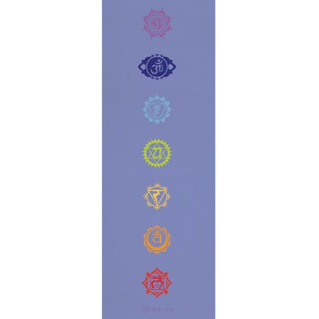 Yoga Mat Chakras Purple Gaiam (SKU 1072349444)