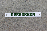 Evergreen License Plate Badge