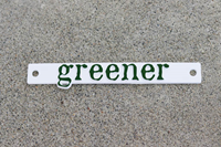 Greener License Plate Badge