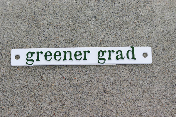 Greener Grad License Plate Badge (SKU 1058839048)