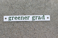 Greener Grad License Plate Badge