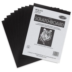 Black Scratchboard 8.5X11 (SKU 1064389144)