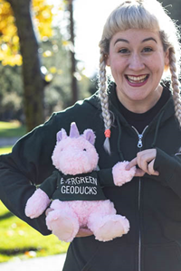 Plush Unicorn w/Evergreen T-shirt