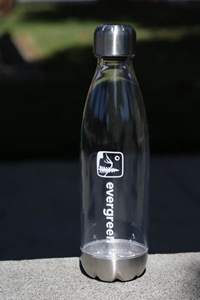 Water Bottle: Clear Evergreen Logo (sku 10816721)