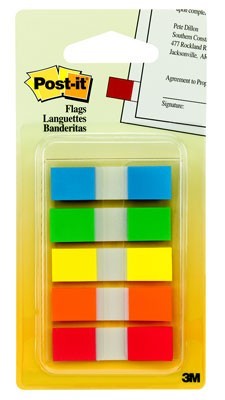 Post-It Flag, 5 Asst. Colors - main view