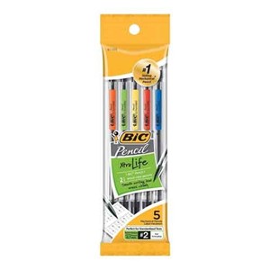 Bic Pencil .7Mm Blk 5Pk Pouch - main view