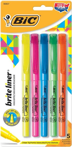 Bright Liner, Assorted,5-Pack - main view