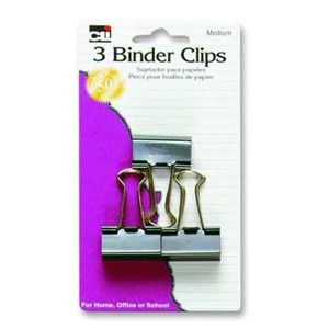 Binder Clips Med 5/8"Cap 3Ct - main view
