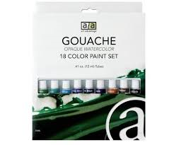Gouache Paint 18 Pcs Set Art Advantage (SKU 1045362944)