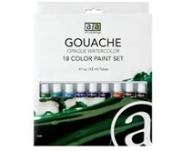 Gouache Paint 18 Pcs Set Art Advantage