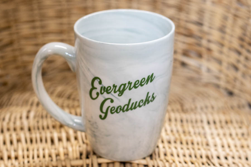 Mug: Marbelled Green Evergreen Geoducks (SKU 1084659929)