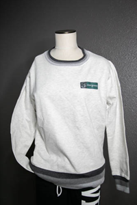 Crewneck Sweatshirt Striped Cuffs Tree Logo