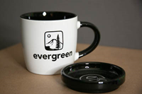 Desk Mug Coaster Set w/tree and E