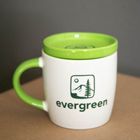 Desk Mug Coaster Set w/tree and E