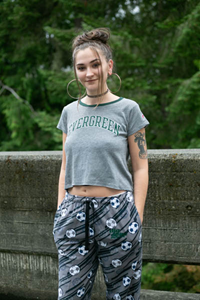 Ringer Crop Top Tshirt